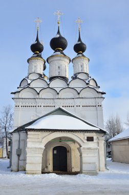 Rusya'nın kış, golden Ring suzdal kilisede lazarevskaya