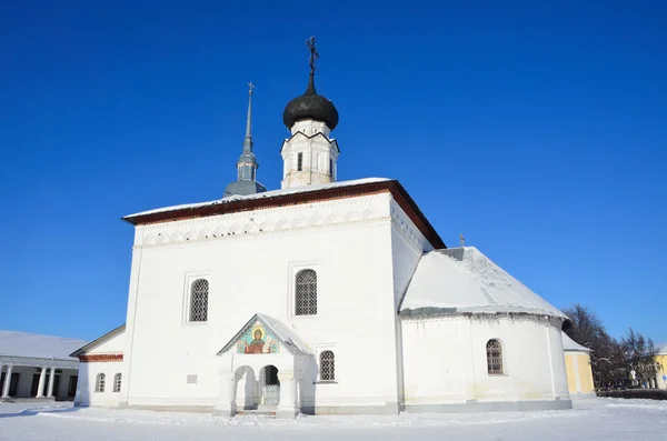 Suzdal, Kościół voskresenskaya, złoty pierścień Rosji — Zdjęcie stockowe