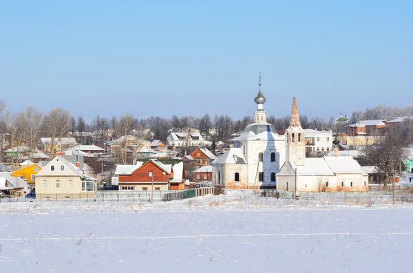 Panorama von Susdal im Winter, goldener Ring von Russland — Stockfoto