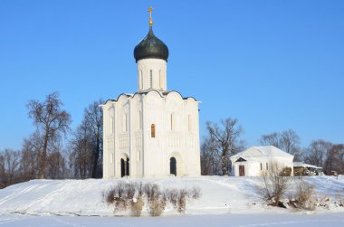 Vladimir, Rusya'nın kış, golden Ring nerl üzerinde (pokrova) şefaat eski bir kilise