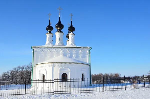 Suzdal, Vhodo-Jerusalemsaya church, Golden ring of Russia — Stock Photo, Image