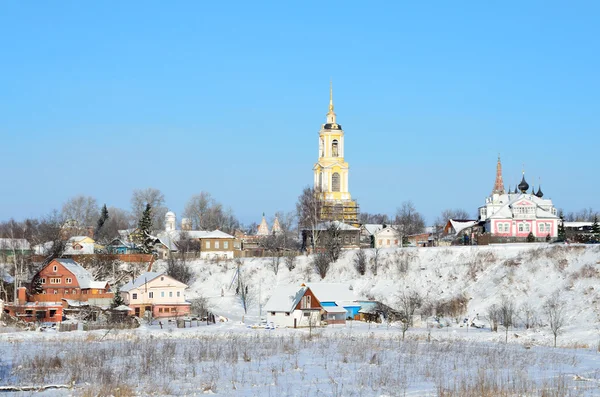 苏兹达尔，金色环的俄罗斯全景图 — 图库照片