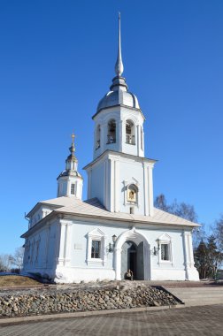 Church of Alexander Nevsky on Cathedral square in Vologda, 18 century clipart