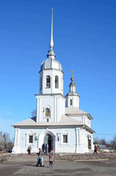 Kostel Alexandra Něvského na náměstí s katedrálou ve Vologdě, 18 století — Stock fotografie