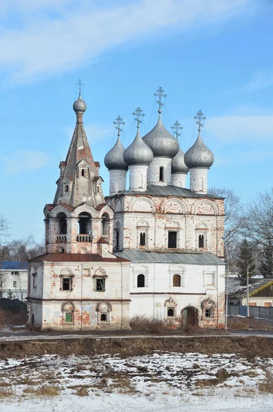 Rusland, john chrysostom kerk in vologda in de vroege lente — Stockfoto