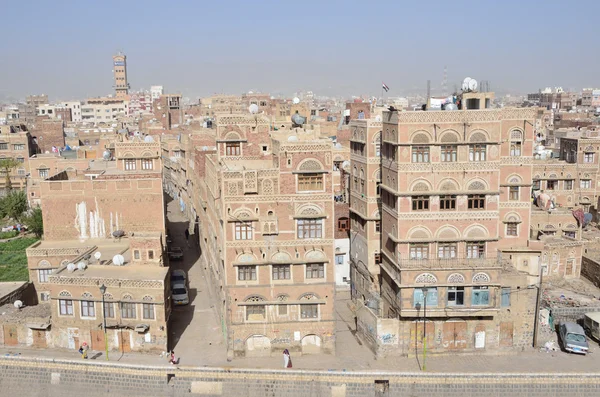 Jemen, Sanaa, die Altstadt — Stockfoto