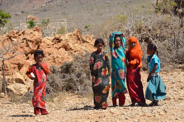 Socotra, Jemen gyermekek — Stock Fotó