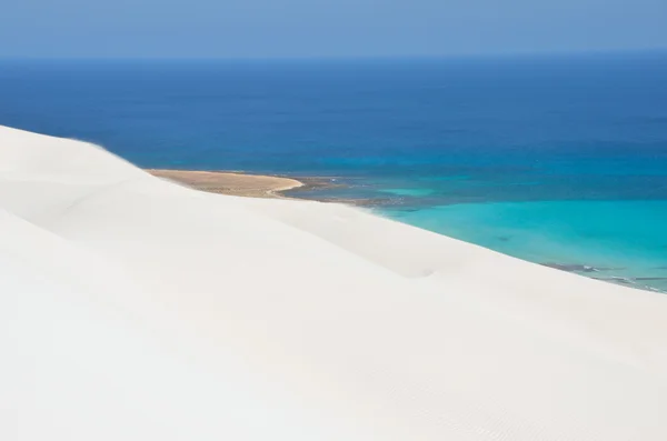 Kum tepelerine arher Sokotra Adası, yemen — Stok fotoğraf