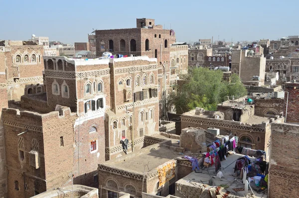 Iémen, Sana 'a, cidade velha — Fotografia de Stock