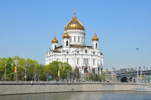 基督的大教堂在莫斯科的救世主在春天 — 图库照片