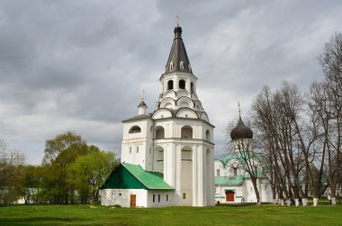 raspyatskaya kilise çan kulesinde aleksandrovskaya sloboda, vladimir bölgesi, Rusya'nın altın yüzük