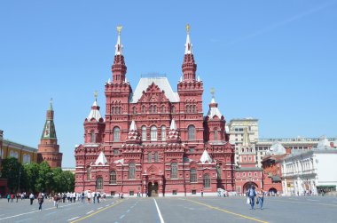 Moskova, kırmızı kare üzerinde Tarihi Müzesi