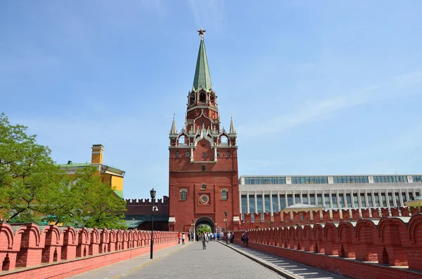 Kremlin de Moscou, torre de Troitskaya — Fotografia de Stock