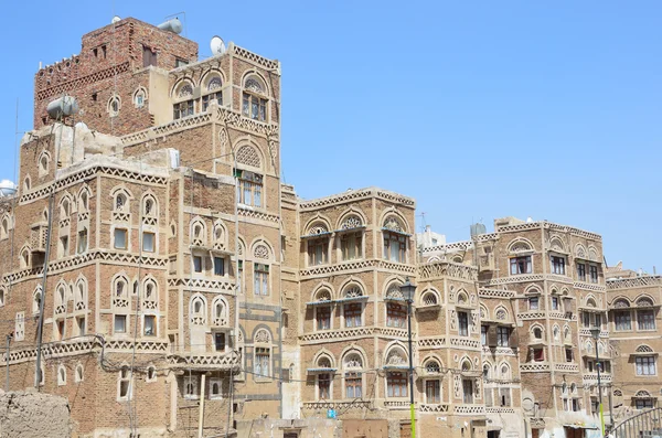 Jemen, sana'a, staré město — Stock fotografie