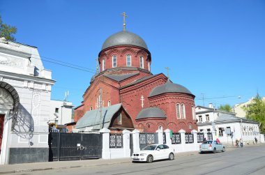 onuruna novokuznetskaya Moskova'da sokak üzerinde Meryem Ana Kilisesi