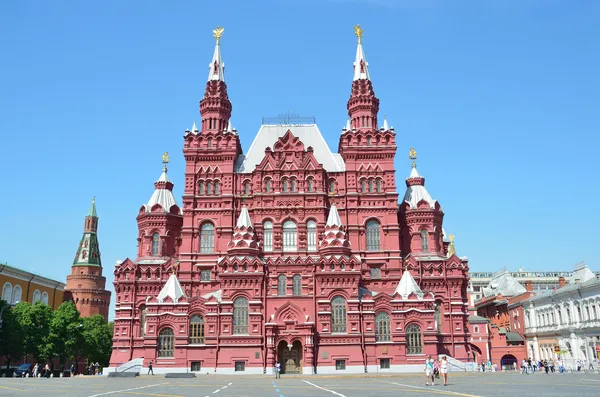 Moskwa, muzeum historyczne, na placu czerwonym — Zdjęcie stockowe