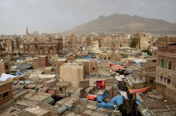 Jemen, sana'a, oude stad — Stockfoto