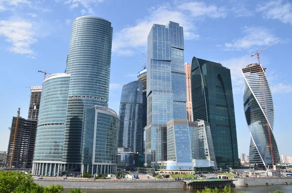 Moscow, Russia, June, 02,2014. Russian scene:   International Business Centre "Moscow-City" — Stock Photo, Image