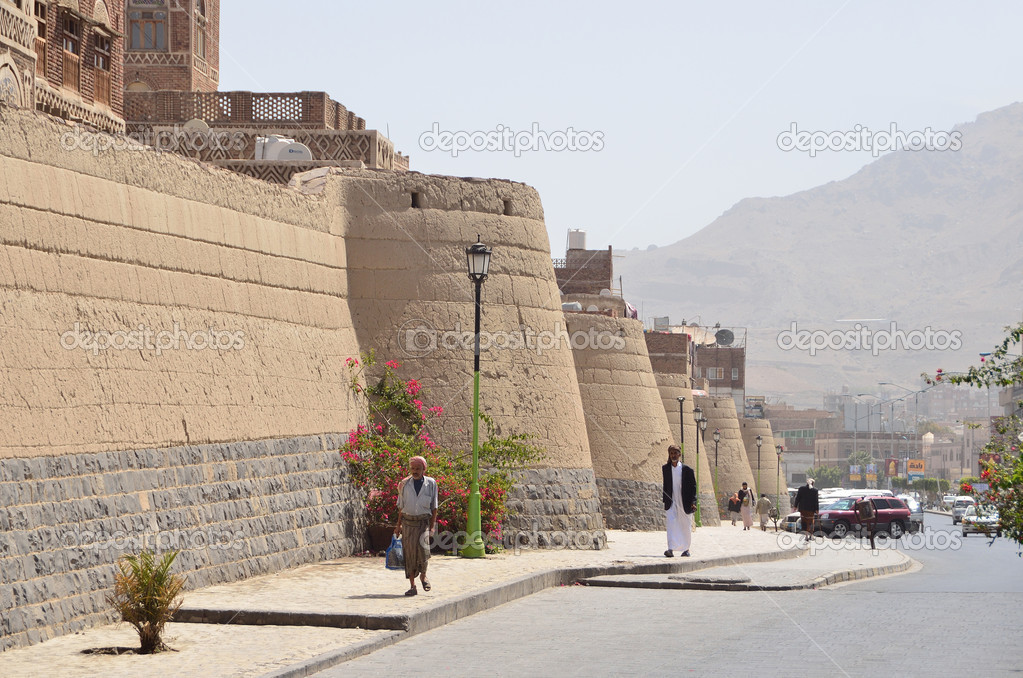 Yemen, Sana'a, old town fortification