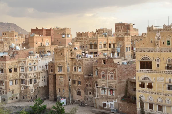 Yemen, sana'a, eski şehir — Stok fotoğraf