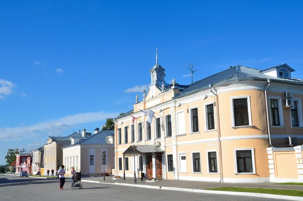 Улица Лажечникова в историческом центре Коломны, Московская область — стоковое фото