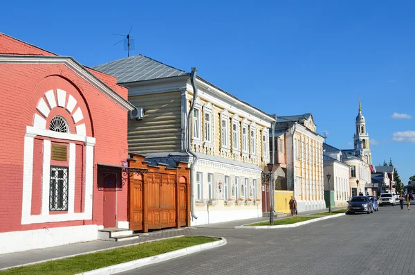 Lazhechnikov ulice v historickém centru kolomna, Moskevská oblast — Stock fotografie