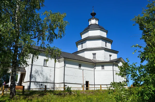 Chiesa di legno del Profeta Elia a Tsipino, regione di Vologda — Foto Stock