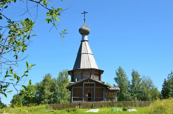Rosja, drewniany kościół Nill Sorsky, w Ferapontovo, Wołogodzki — Zdjęcie stockowe