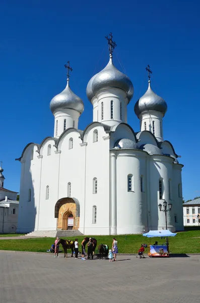 Vologda içinde Kremlin Aziz Sofya (sofiysky) Katedrali, altın yüzük, Rusya — Stok fotoğraf