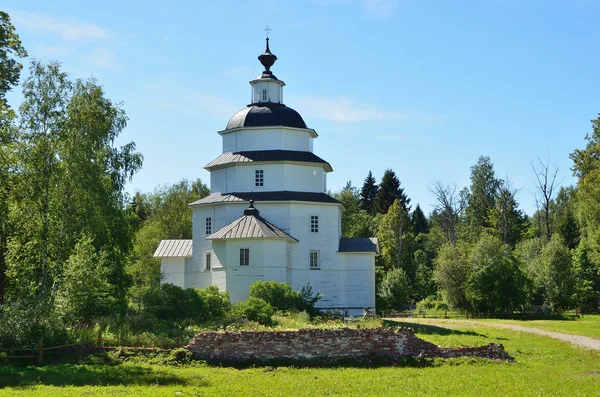 Drewniany kościół Eliasza proroka Tsipino, Wołogodzki — Zdjęcie stockowe