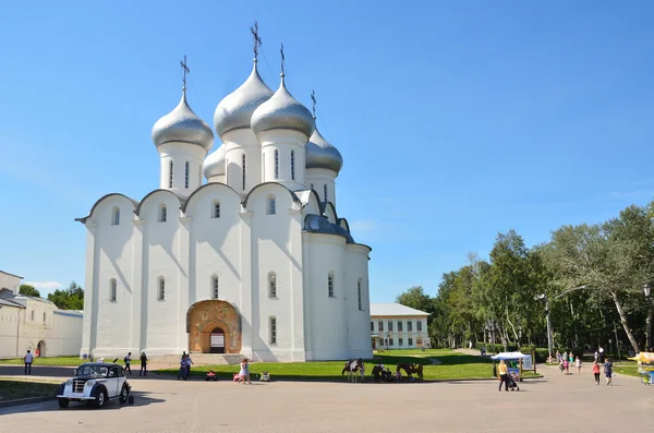 Cattedrale di Sofiysky nel Cremlino a Vologda, Anello d'oro della Russia — Foto Stock