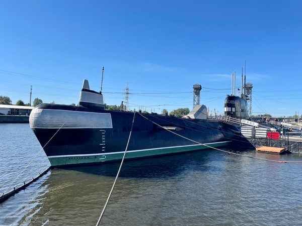 Kaliningrad Rússia Setembro 2021 Submarino 413 Projeto 641 Antena Hidroacústica — Fotografia de Stock