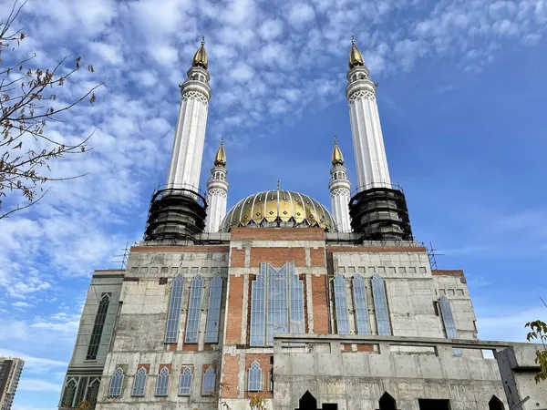 Ufa República Bashkortostan Rússia Outubro 2021 Mesquita Rahim Construção Ufa — Fotografia de Stock