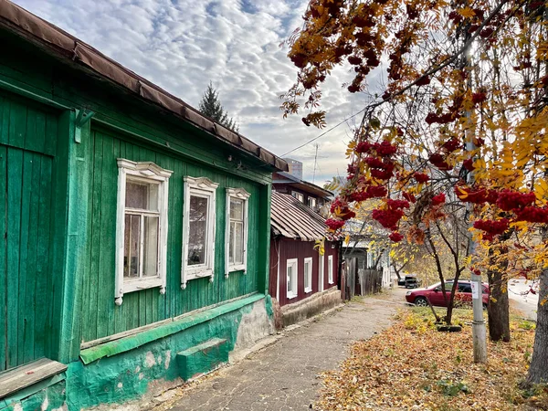 Ufa Republic Bashkortostan Russia October 2021 Ερειπωμένη Πολυκατοικία Στην Οδό — Φωτογραφία Αρχείου