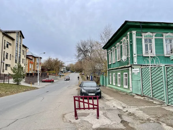 Ufa Republiken Bashkortostan Ryssland Oktober 2021 Posadskaja Street Ufa Nära — Stockfoto