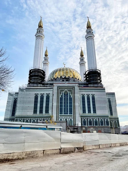 Ufa Republik Baschkortostan Russland Oktober 2021 Rahim Moschee Bau Ufa lizenzfreie Stockfotos