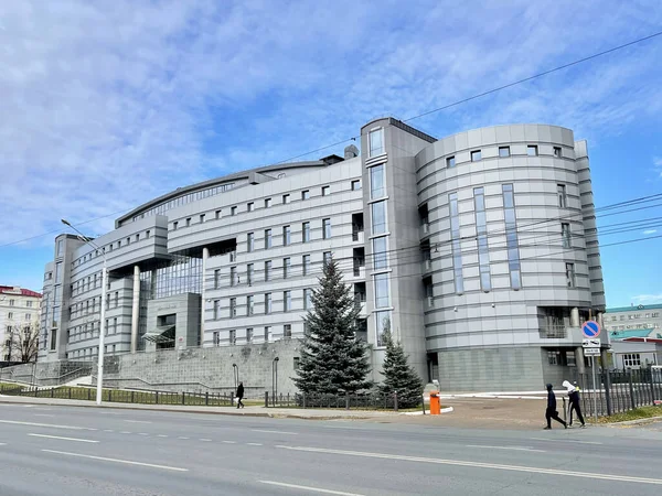 Ufa Republic Bashkortostan Russia Жовтня 2021 Pension Fund Building Ufa — стокове фото