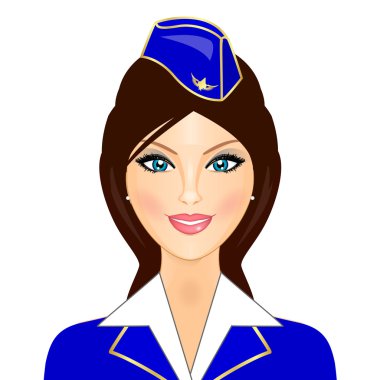 Hostes vektör çizim