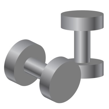 dumbell vektör çizim