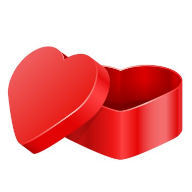 vektör çizim kalp kutu