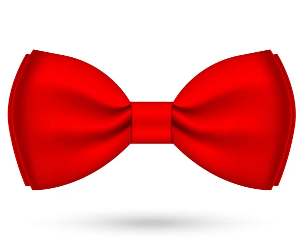 Vector illustration of red bow-tie — Stock Vector