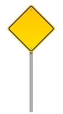 Uyarı işaretinin vektör çizimi