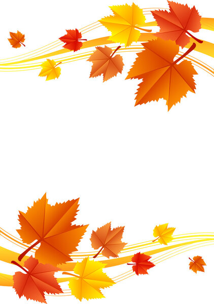 Vector autumn frame