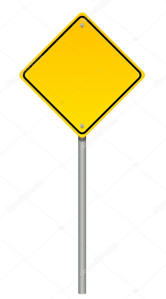 Vector illustration of warning sign
