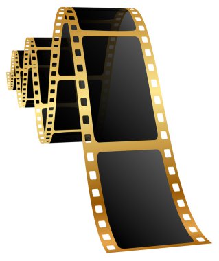 Altın film vektör çizim