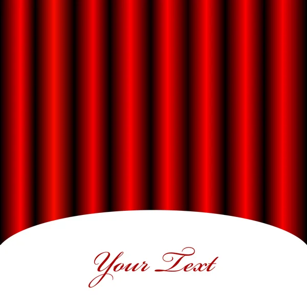 Vektor Hintergrund mit rotem Vorhang — Stockvektor