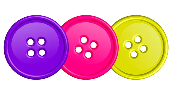 Illustration of colorful buttons — Stock Vector