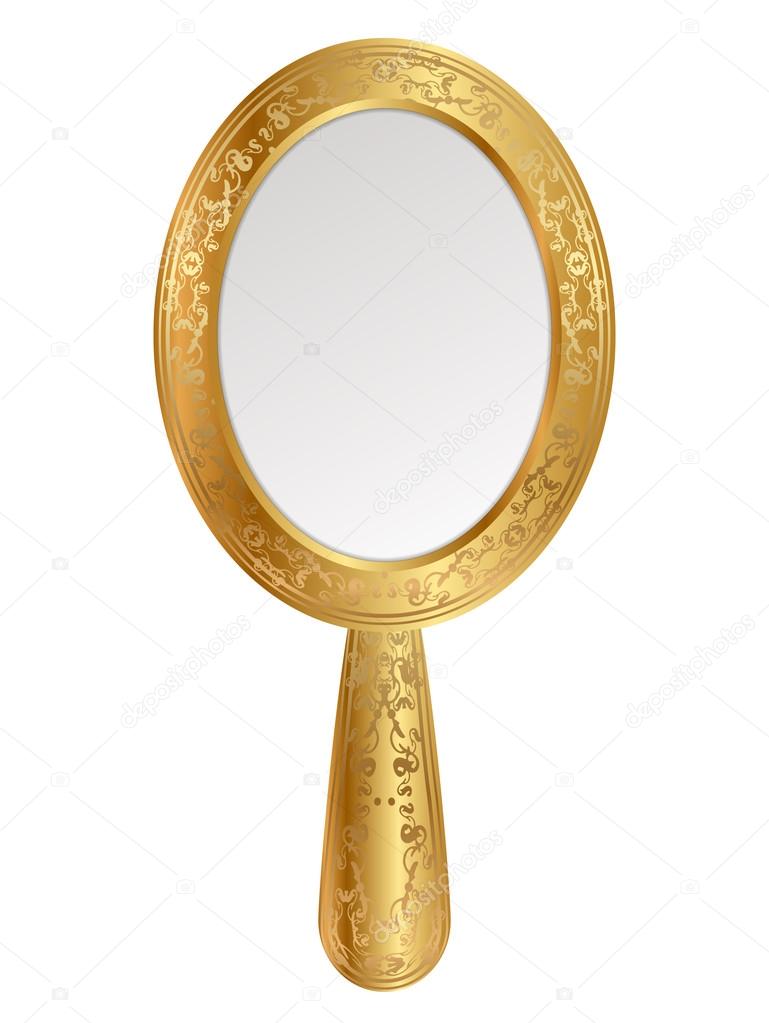 Vector illustration of vintage mirror