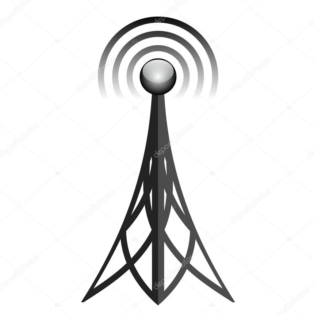 Vector illustration of antenna