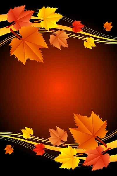 Vector autumn background — Stock Vector